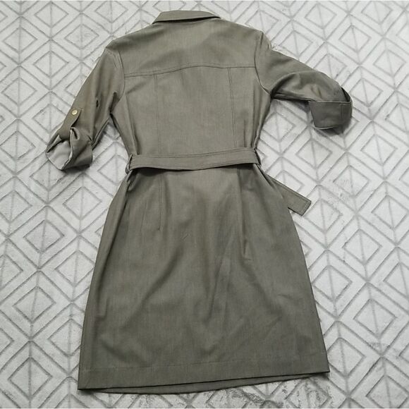 Green Belted Midi Dress  - Picture 4 of 9